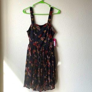 Black floral dress